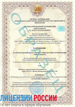 Образец разрешение Лобня Сертификат ISO/TS 16949